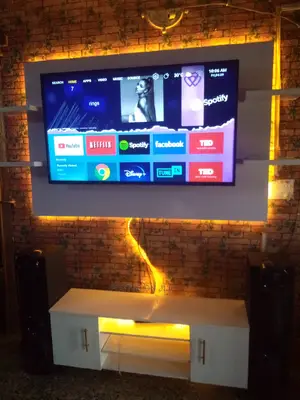 Simple White Tv Console/ Stand
