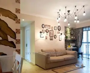 Vintage Black Rope Chandelier