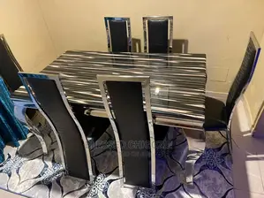Marble Dinning With Six Chairs