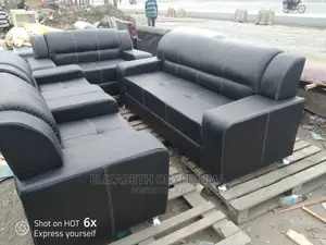 A Complete Set of Leather Chairs
