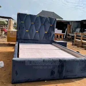 6 by 6 Padded Bed Frame by Blackdiamond Furniture