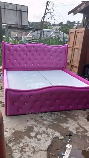 Standard Tufted Bed Frame by Blackdiamond Furniture