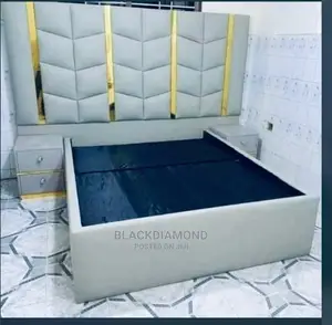 Executive Padded Bedframe by Blackdiamond Furniture