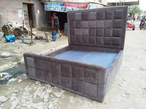 4.5 by 6ft Padded Bedframe