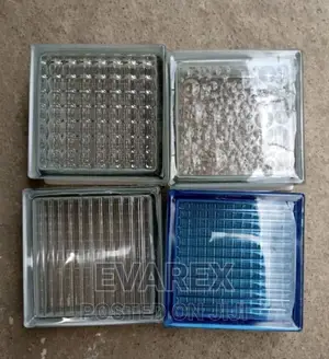 Transparent White Glass Block