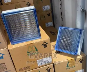 Blue and Green Color Glass Block