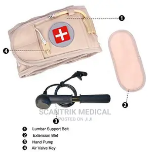 Portable Spine Decompression Lumbar Support Belt