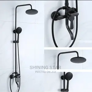 Black Shower Set