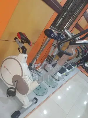 Commercial Upright Bike White