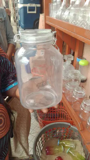 Glass Storage Jar Transparent Glass