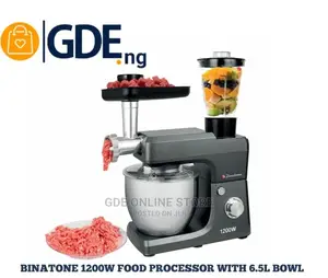 Binatone Food Processor/6.5l/Km-1300/1200w/Steel