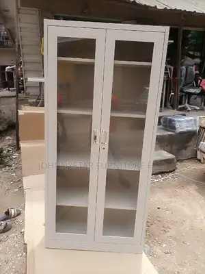 Full Glass Metal Shelves