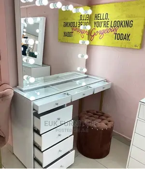 Vanity Mirror and Chest of Drawers