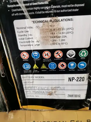 12v 220ah Neptune Tubular Batteries