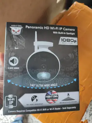 Panoramic HD Wifi Lp Camera With Built
