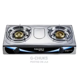 Panasonic Deluxe Double Burner Stainless Gas Cooker