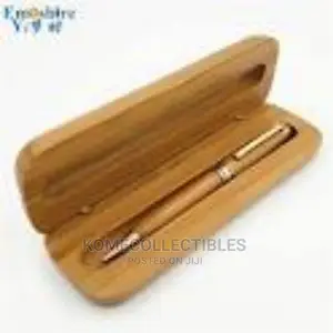 Pen With Bamboo Case