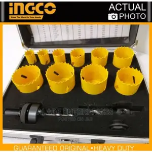 Ingco 12pcs Bi-Metal Hole Saw Set With Case