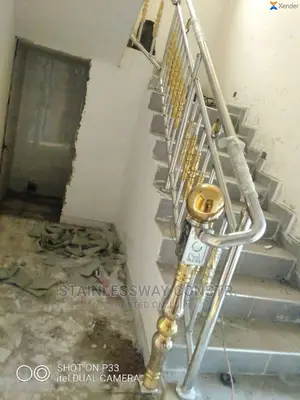 Stainless Railing Gold Awns Pipes
