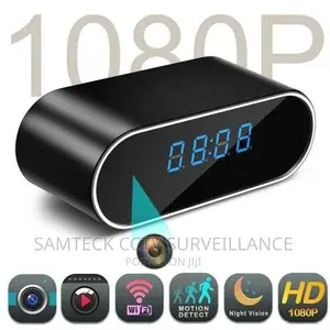 Smart Table Clock With Hidden Camera