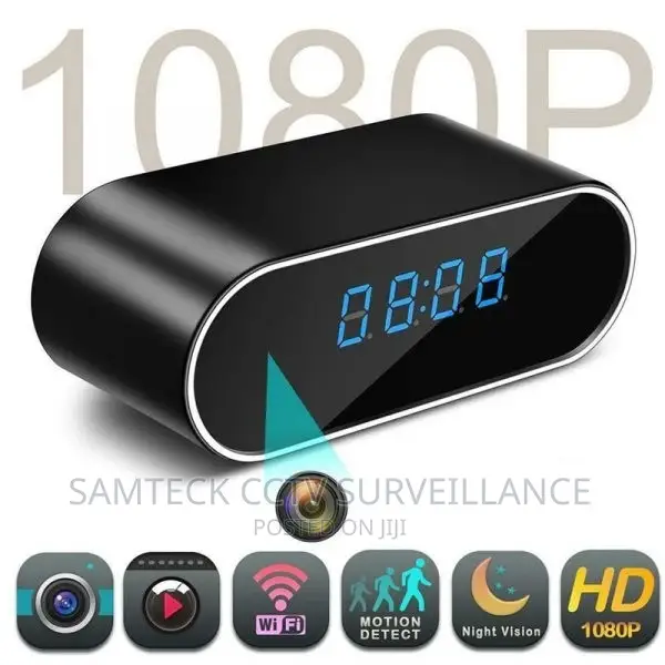 Smart Table Clock With Hidden Camera