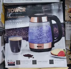Tower 1.7L Cordless Electric Kettle Illuminating Glas 2200w