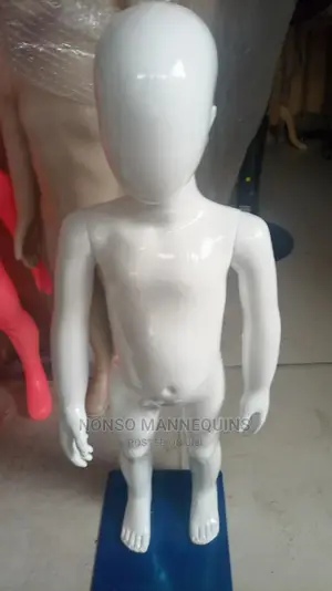 Age 1 To 3 Years Faceless Glossy White Kids Mannequins