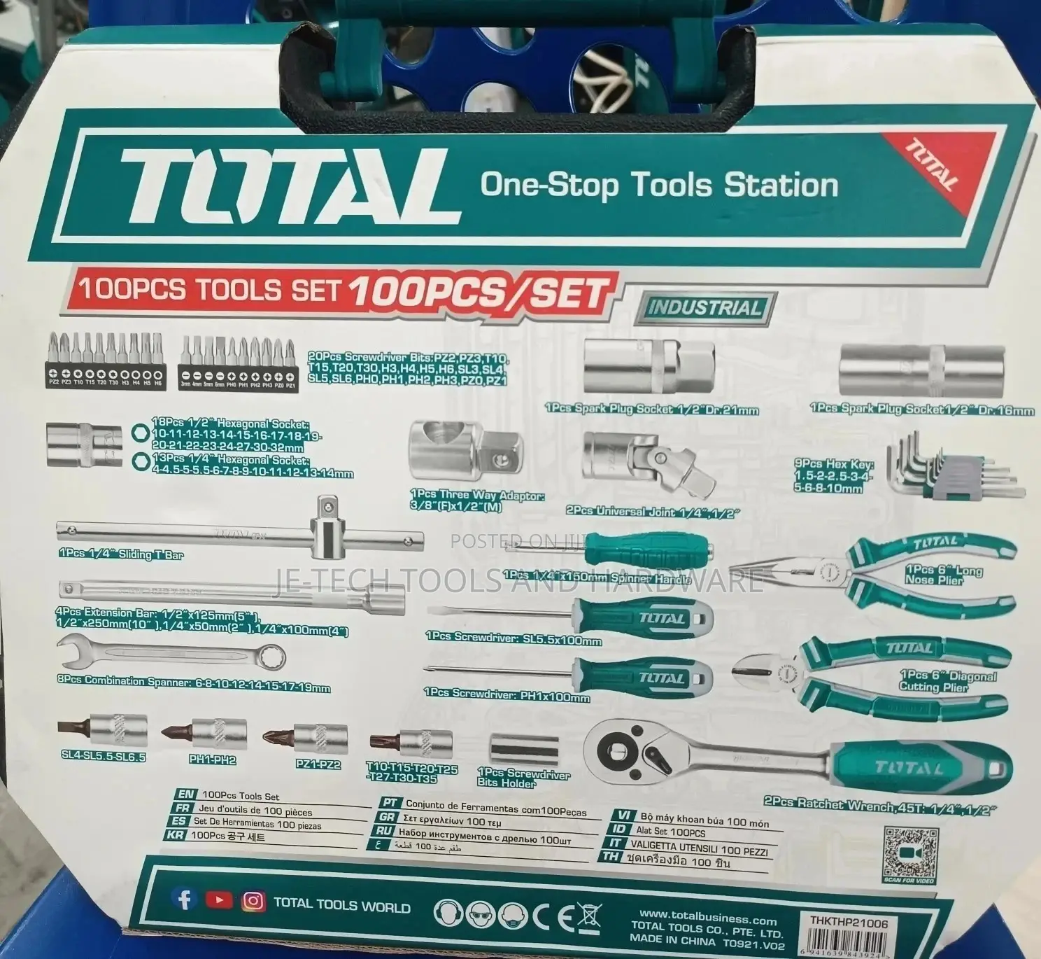 100 Pcs Tools Set Total Tools Set