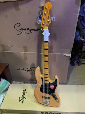 Quality Squier by Fender Five String Jazz Bass Guitar