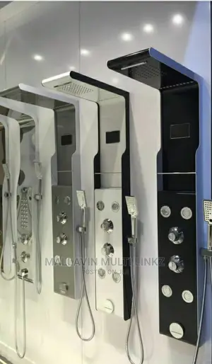 Rainfall Led Shower Panel With Handheld Shower 4 Body Jets