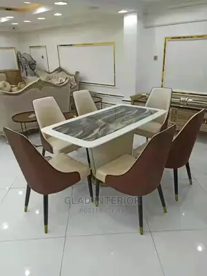 Marble Top Dining Table