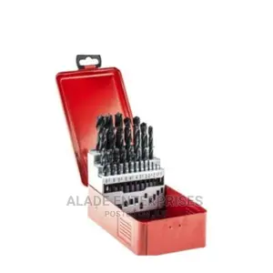 Black Hss Drill Bit Set 25pc (1-13mm) Metal Box