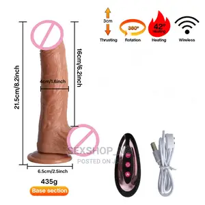 Thrusting Realistic Remote Controlled Dildo Vibrator
