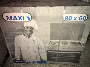 Maxi 60x90 (4 Gas + 2 Electric) Gas Cooker Silver