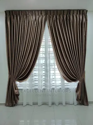 Royal Plain Brown Curtains.