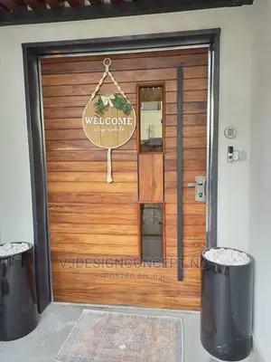 Classic Wooden Single Swing Turkish Security Entrance Door.