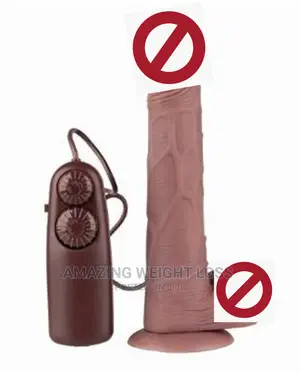 Brown Rotation Penis Dildo Vibrator for Women