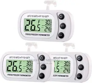 Portable Digital Refrigerator Thermometer LCD Screen Fridge