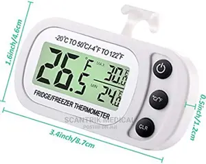 Thermometer LCD Screen Fridge Freezer Electronic Temperature