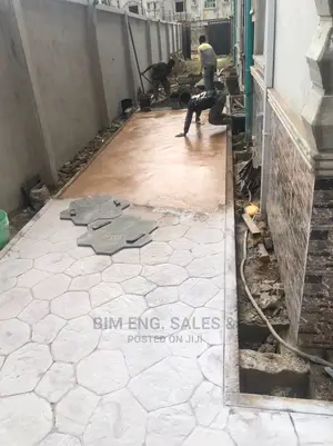 Concrete Stamped Floor Engraved Slab Patio Smooth Concrete