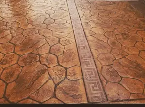 Concrete Stamped Floor Random Stone Brick Concrete