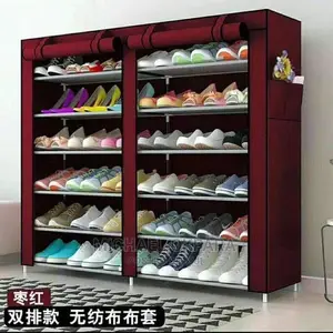 12 Steps Shoe Rack With Cover