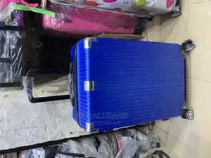 Medium Size Blue Light Weight Plastic Traveling Luggage