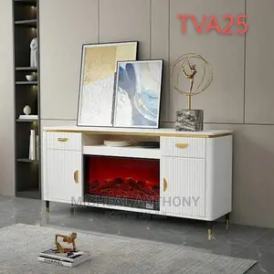 High Quality Tv Stand With Fireplate Turkey Design