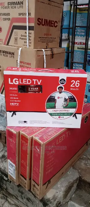 LG 26 Inches TV Led,AC/Dc, Complete Size,With USB.