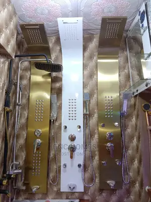Pure Executive Gold Standing Shower Mixer