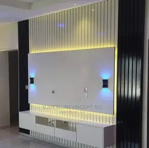 Quality Wall Mounted LED High Profiles TV Console.