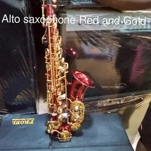 Alto Saxophone Red and Gold