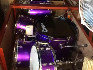 5 Piece Premier Drum Set With Different Colors