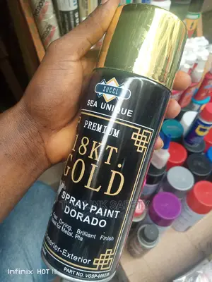 Spray Paint Gold.